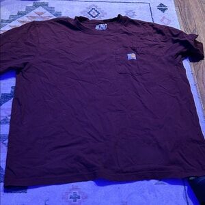 Carhartt Dark Maroon Short Sleeve Tee